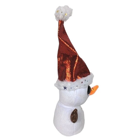 Ty Beanie Boo Flurry Christmas Snowman Glitter Plush Stuffed Animal 2019 11.5" - Picture 2 of 6